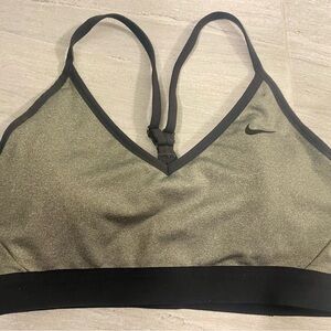 Nike Gray Dri Fit Sports Bra w/Removable Pads